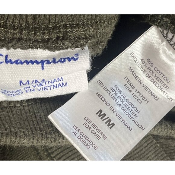 Champion Sweatpants Green Taper Leg Casual Lounge Pockets Sportswear Womens M - Picture 4 of 9